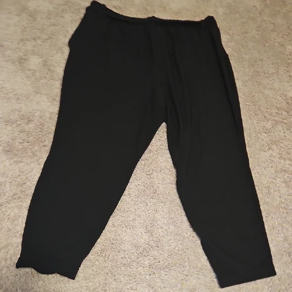 Torrid Black Tie Front Tapered Pants - Picture 7 of 11